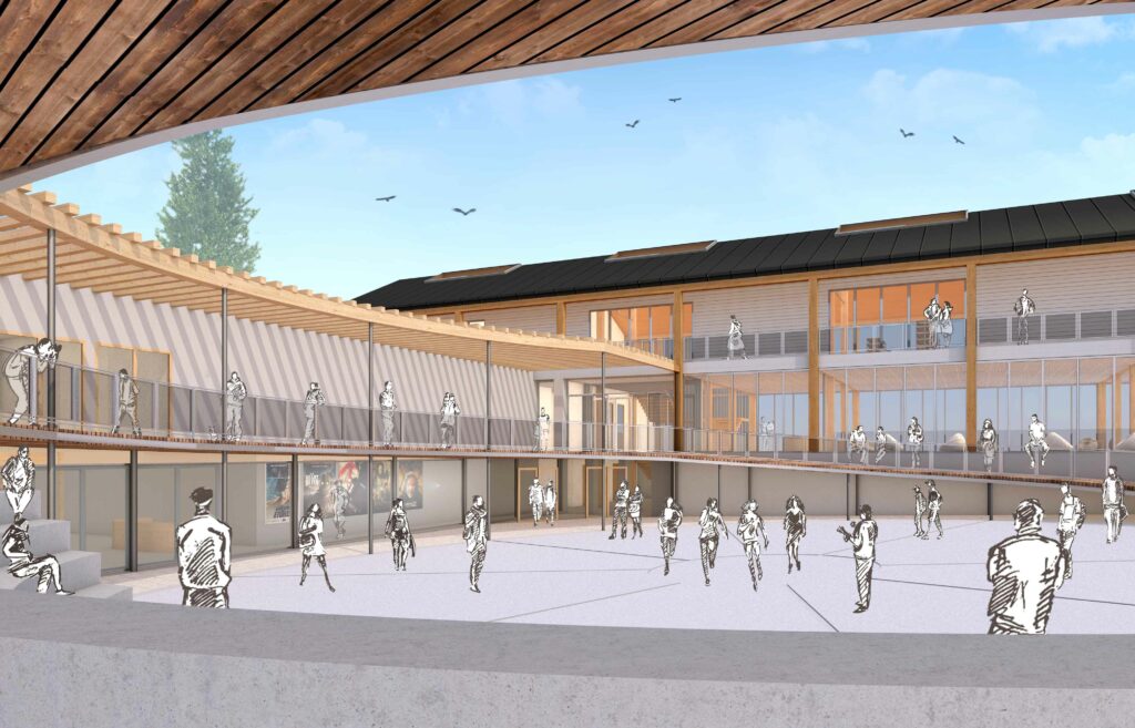 Image de synthèse du Centre culturel du Pays de Nay
